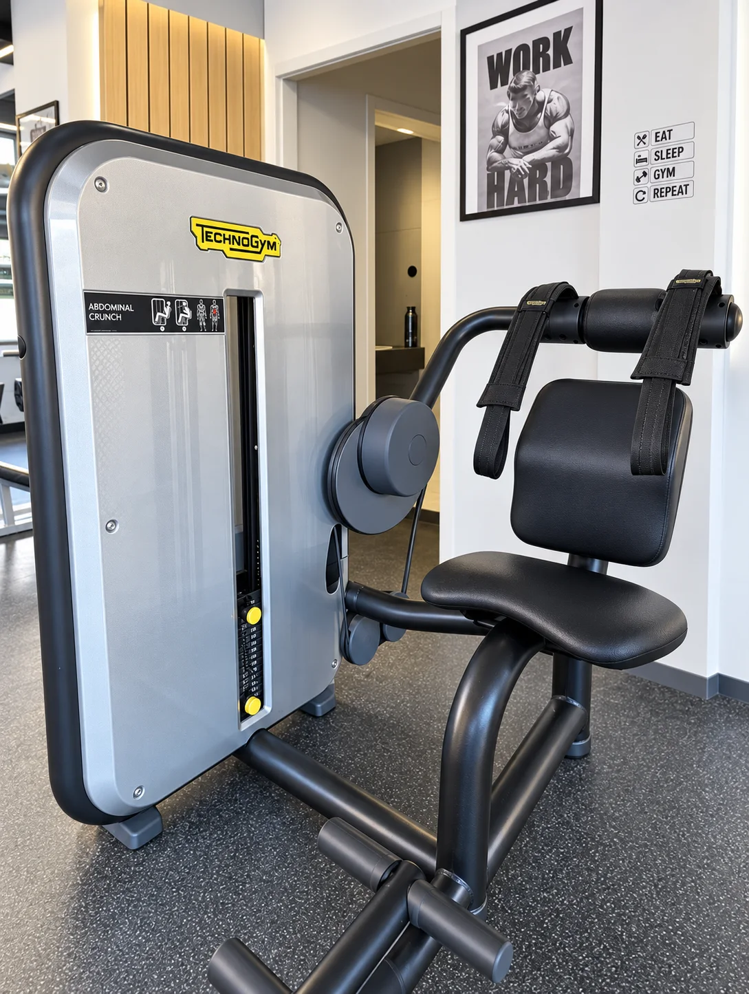 Machine à abdominaux Technogym.